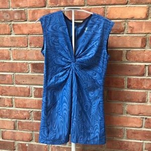 Patagonia wave print knot tank top twist Small